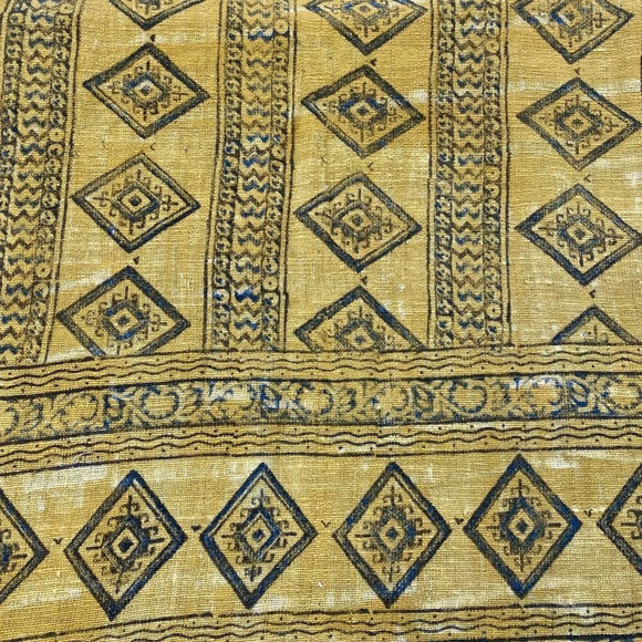 Cotton Throw Blanket Hand Block Printed - Picture 8 of 16